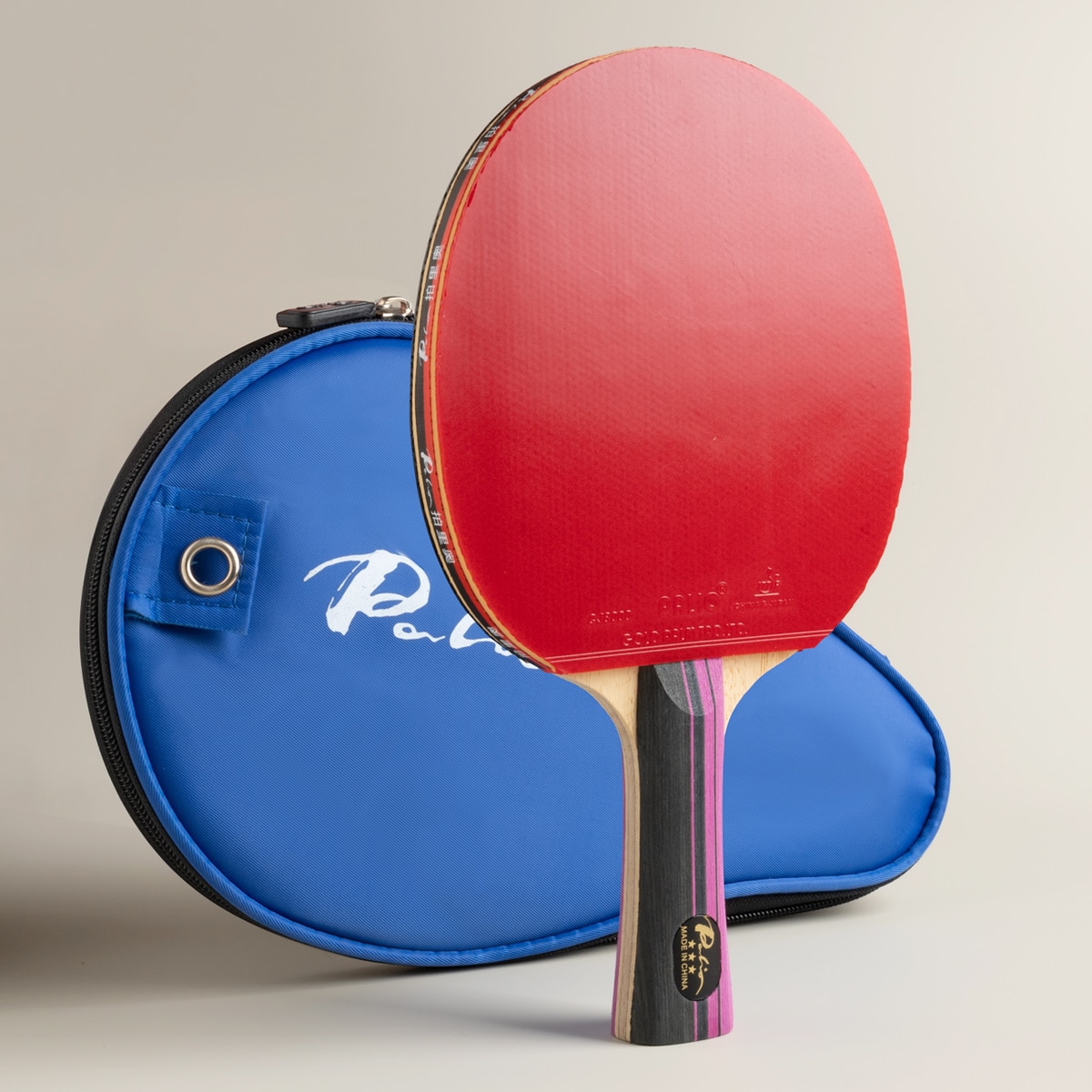 Table Tennis Kit Bag - Originele PALIO 3 Sterren Carbon Tafeltennisracket