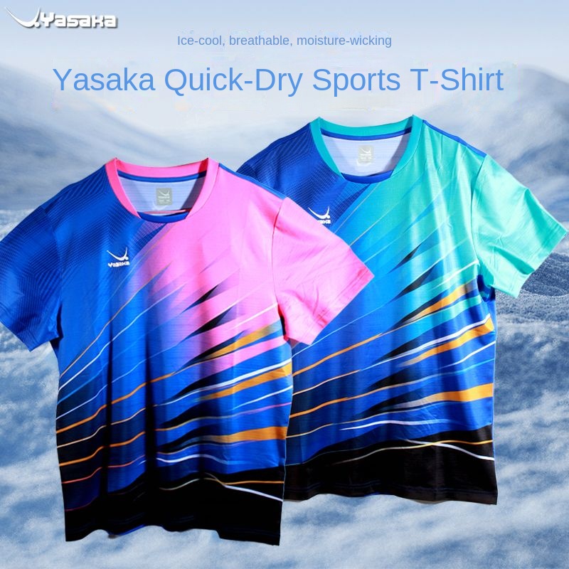 Table Tennis Outfit - Yasaka Tafeltennis Trainingswedstrijd Sportuniform, Sneldrogend T-Shirt