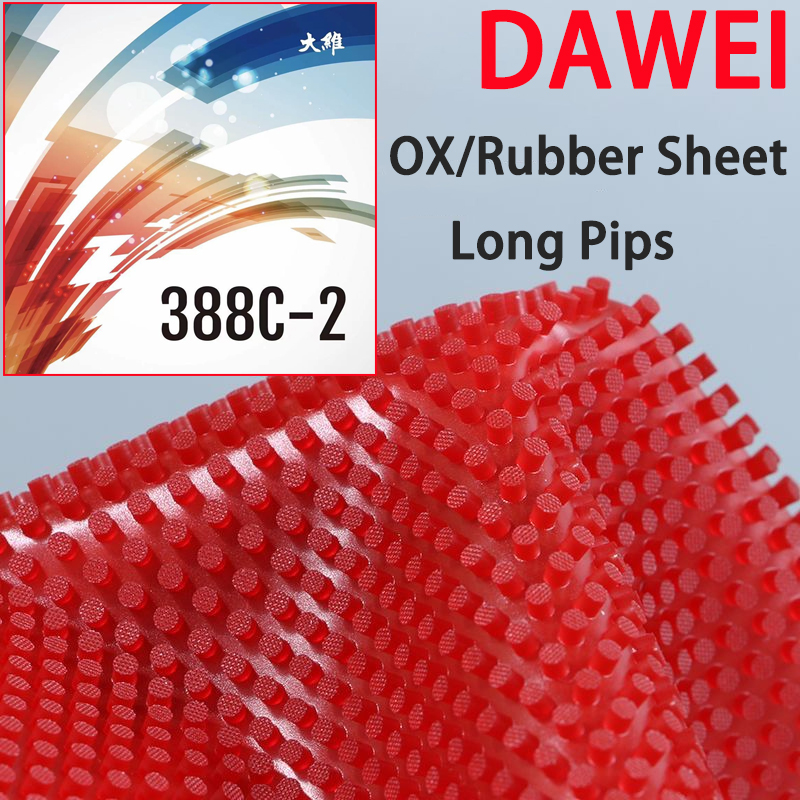 Table Tennis Xiom - Lange Pips OX Dawei 388C-2 Tafeltennisrubber