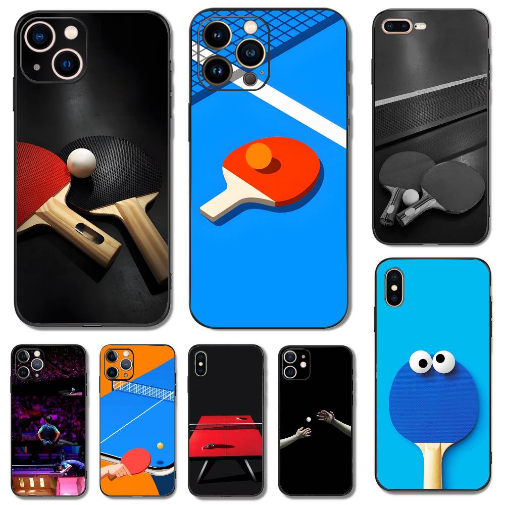 Table Tennis Logo Free - Tafeltennisracket Ping Pong Telefoonhoesje voor iPhone