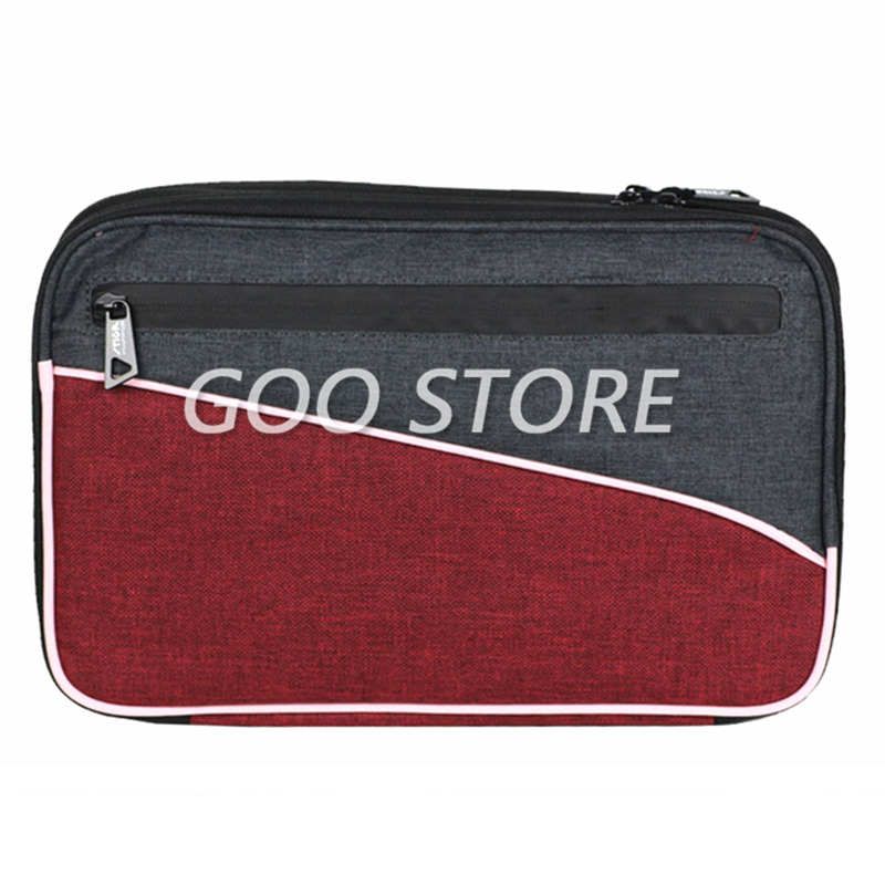 Table Tennis Kit Bag - STIGA Tafeltennisrackets Tas Dubbellaags vierkant rond