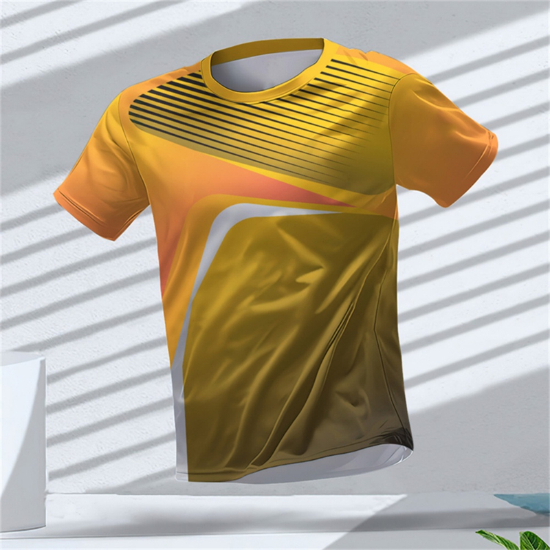 Table Tennis Outfit - Heren sport-T-shirt met korte mouwen, sneldrogend,