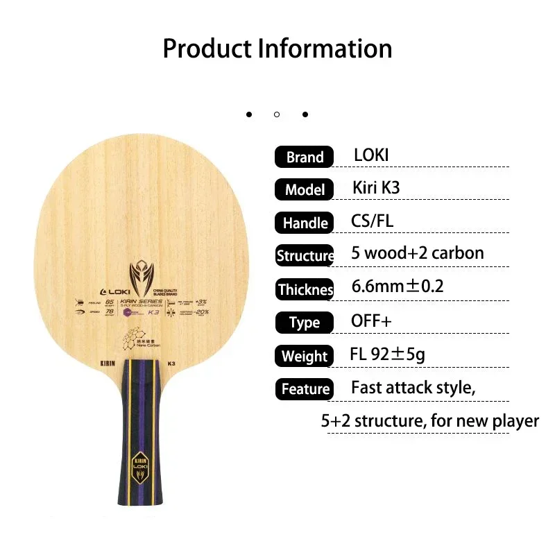 Origineel LOKI Kirin K3 Tafelt - Table Tennis Kit Bag recensie en prijs