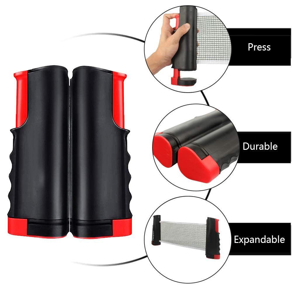 Intrekbaar pingpongnet met fra - Table Tennis Kit Bag recensie en prijs
