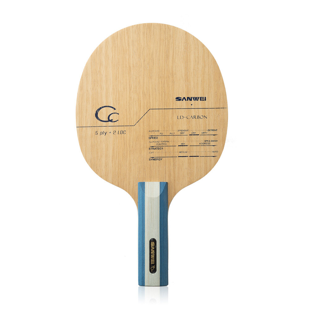SANWEI CC CARBON Tafeltennis B - Table Tennis Custom Bat recensie en prijs