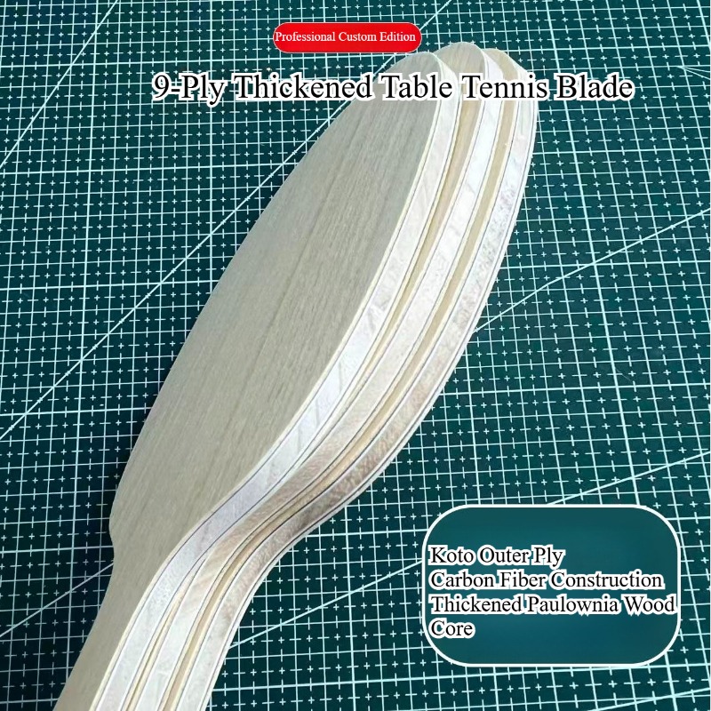9-laags verdikte tafeltennisba - Table Tennis Custom Bat recensie en prijs