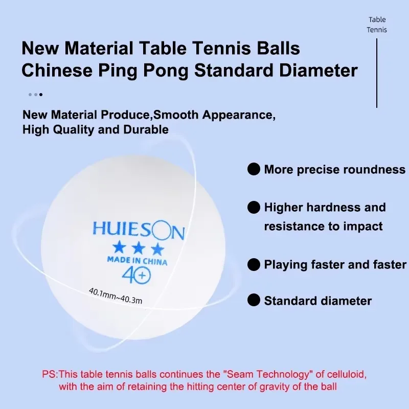 100 STKS Huieson Blauw Logo Ta - Table Tennis Logo Free recensie en prijs
