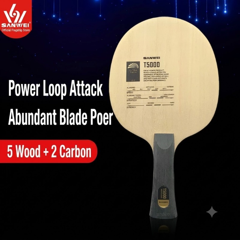 SANWEI T5000 Tafeltennisbat, 5 - Table Tennis Intermediate Level recensie en prijs